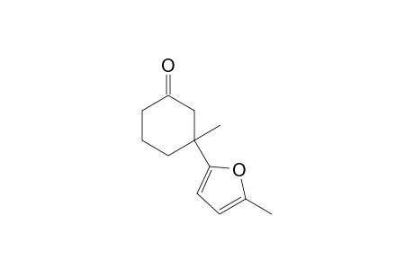 3-methyl-3-(5-methylfuran-2-yl)cyclohexan-1-one