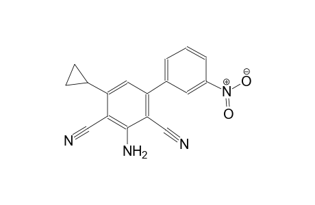 3-amino-5-cyclopropyl-3'-nitro[1,1'-biphenyl]-2,4-dicarbonitrile
