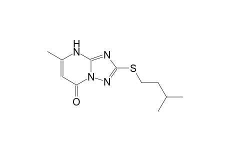 [1,2,4]triazolo[1,5-a]pyrimidin-7(4H)-one, 5-methyl-2-[(3-methylbutyl)thio]-