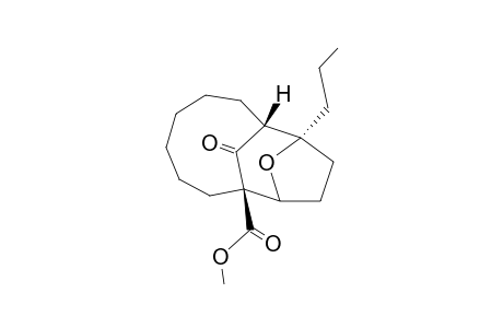(1R*,8R*,9R*,12SR*)-1-(Methoxycarbonyl)-9-propyl-14-oxatricyclo[6.4.1.1(9,12)]tetradecan-13-one