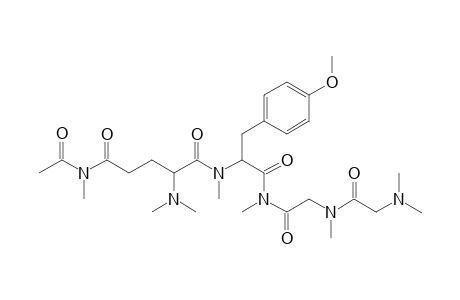 L-Tyrosinamide, N2-acetyl-N,N,N2-trimethyl-L-glutaminyl-N-methylglycyl-N-methylglycyl -N,N,N.alpha.,O-tetramethyl-