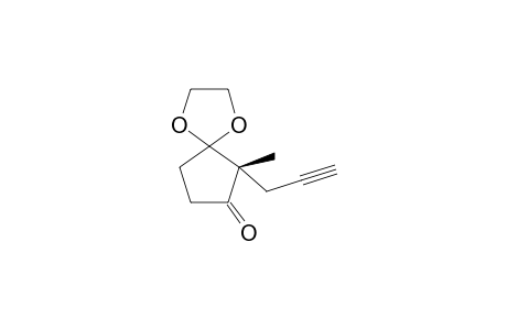 2-Methyl-2-(2-propynyl)-3,3-ethylenedioxy-1-cyclopentanone