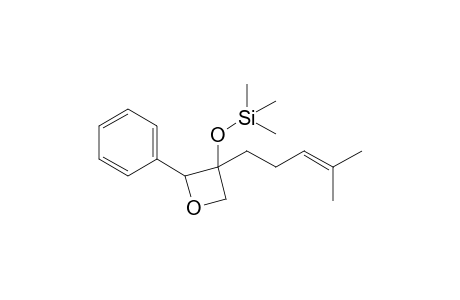 3-[4'-Methyl-3'-pentenyl]-2-phenyl-3-[(trimethylsilyl)oxy]oxetane