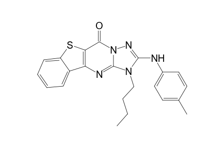 1-Butyl-2-(4-methyl-phenylamino)-benzo[4,5]thieno[3,2-d][1,2,4]triazolo[1,5-a]pyrimidin-5(1H)-one