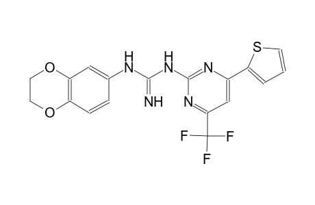 N-(2,3-dihydro-1,4-benzodioxin-6-yl)-N'-[4-(2-thienyl)-6-(trifluoromethyl)-2-pyrimidinyl]guanidine