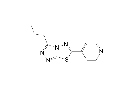 3-propyl-6-(4-pyridinyl)[1,2,4]triazolo[3,4-b][1,3,4]thiadiazole