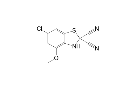 6-Chloranyl-4-methoxy-3H-1,3-benzothiazole-2,2-dicarbonitrile