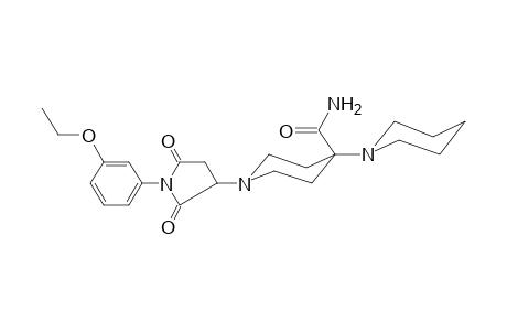 1-(2,5-diketo-1-m-phenetyl-pyrrolidin-3-yl)-4-piperidino-isonipecotamide