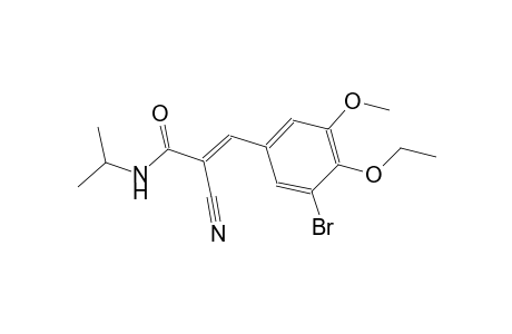 (2E)-3-(3-bromo-4-ethoxy-5-methoxyphenyl)-2-cyano-N-isopropyl-2-propenamide
