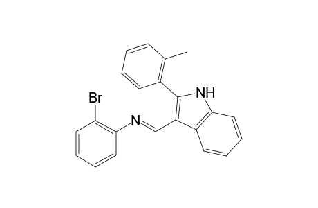 N-[(2-(o-Methylphenyl)-1H-indole-3-yl)methylene](o-bromo)benezeamine