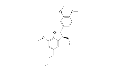 3',4-O-DIMETHYLCEDRUSINE;4-O-METHYLDIHYDRODEHYDRODICONIFERYLALCOHOL;2-(3',4'-DIMETHOXYPHENYL)-3-HYDROXYMETHYL-2,3-DIHYDRO-7-METHOXYBENZOFURAN-5-PROPAN-1-OL