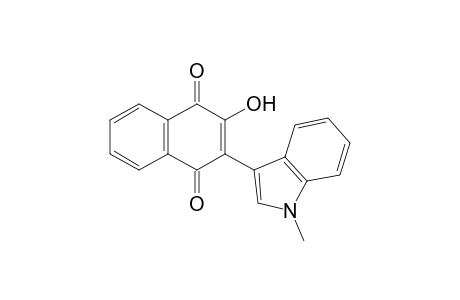 2-Hydroxy-3-(1-methyl-1H-indol-3-yl)-1,4-naphthoquinone