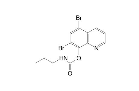 5,7-dibromo-8-quinolinol, propylcarbamate (ester)