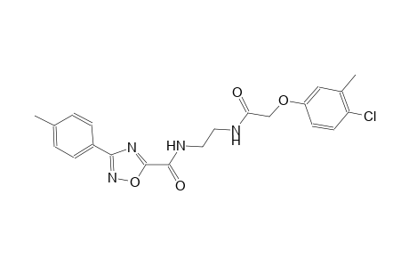 1,2,4-oxadiazole-5-carboxamide, N-[2-[[2-(4-chloro-3-methylphenoxy)acetyl]amino]ethyl]-3-(4-methylphenyl)-
