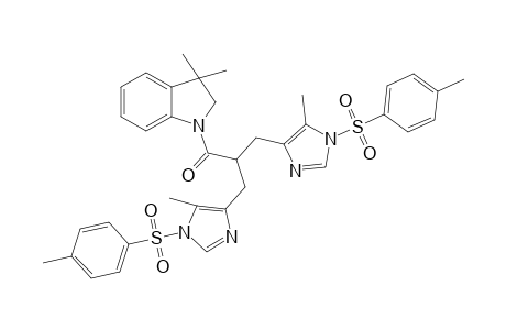 1-{3'-[5"-Methyl-1",1"-bis(4'''-methylbenzenesulfonyl)-3"-imidazole]acetyl}-3,3-dimethylindoline