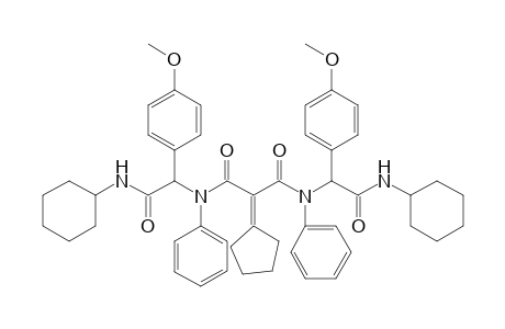 N1,N3-bis((cyclohexylcarbamoyl)(4-methoxyphenyl)methyl)-2-cyclopentylidene-N1,N3-diphenylmalonamide