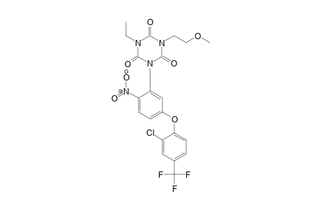 1,3,5-Triazine-2,4,6(1H,3H,5H)-trione, 1-[5-[2-chloro-4-(trifluoromethyl)phenoxy]-2-nitrophenyl]-3-ethyl-5-[2-(methoxy)ethyl]-