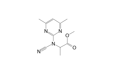 methyl 2-[cyano(4,6-dimethyl-2-pyrimidinyl)amino]propanoate