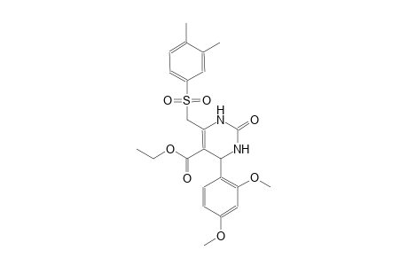 5-pyrimidinecarboxylic acid, 4-(2,4-dimethoxyphenyl)-6-[[(3,4-dimethylphenyl)sulfonyl]methyl]-1,2,3,4-tetrahydro-2-oxo-, ethyl ester