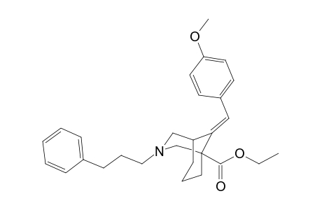 Ethyl (E)-9-(4-Methoxybenzylidene)-3-(3-phenylpropyl)-3-azabicyclo[3.3.1]nonane-1-carboxylate