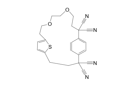 5,5,20,20-Tetracyano-14,17-Dioxa-21-thiatricyclo[20.2.1]tetradeca-1,3,8,10-tetraene