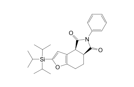 (3aS,8bS) 2-Phenyl-7-triisopropylsilyl-3a,4,5,8b-tetrahydri-6-oxa-2-azaindecene-1,3-dione