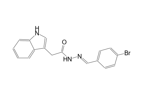 Acethydrazide, 2-(3-indolyl)-N2-(4-bromobenzylideno)-