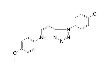 N-[(Z)-2-[1-(4-chlorophenyl)-1,2,3,4-tetrazol-5-yl]ethenyl]-4-methoxy-aniline