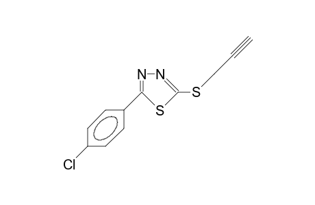 2-(4-Chloro-phenyl)-5-(2-propynylthio)-1,3,4-thiadiazole