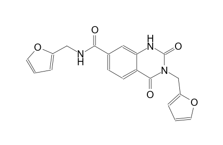 N,3-bis(2-furylmethyl)-2,4-dioxo-1,2,3,4-tetrahydro-7-quinazolinecarboxamide