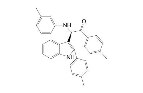 1-p-Tolyl-2-(2-p-tolyl-1H-indol-3-yl)-2-(m-tolylamino)ethanone