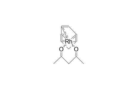 /.eta.-4/-Cycloheptatrienyl rhodium acetylacetonate