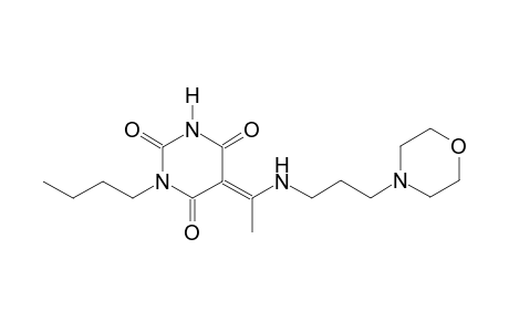 (5E)-1-butyl-5-(1-{[3-(4-morpholinyl)propyl]amino}ethylidene)-2,4,6(1H,3H,5H)-pyrimidinetrione