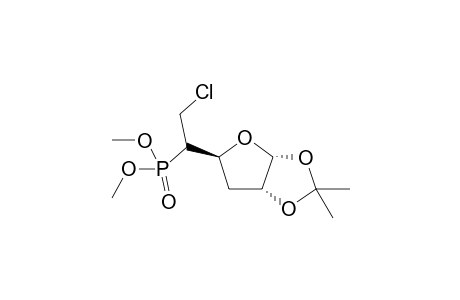 3,5,6-Trideoxy-5-dimethyloxyphosphinoyl-1,2-O-isopropylidene-6-chloro-.alpha.,D-ribo-hexofuranose