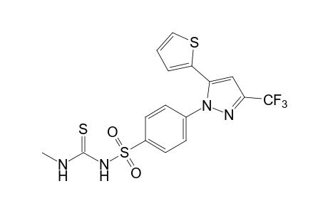 1-methyl-3-{{p-[5-(2-thienyl)-3-(trifluoromethyl)pyrazol-1-yl]phenyl}sulfonyl}-2-thiourea