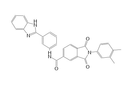 N-[3-(1H-benzimidazol-2-yl)phenyl]-2-(3,4-dimethylphenyl)-1,3-dioxo-5-isoindolinecarboxamide