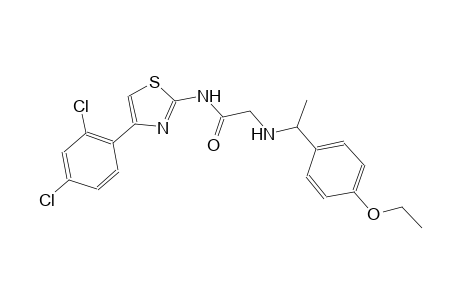 N-[4-(2,4-dichlorophenyl)-1,3-thiazol-2-yl]-2-{[1-(4-ethoxyphenyl)ethyl]amino}acetamide