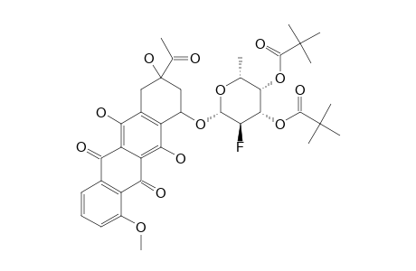 7-O-(2-DEOXY-2-FLUORO-3,4-O-DIPIVALOYL-ALPHA-L-FUCOPYRANOSYL)-DAUNOMYCINONE
