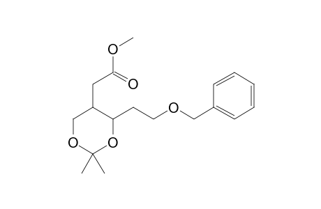 Methyl .alpha.-[2,2-Dimethyl-6-(2-benzyloxyethyl)-[1,3]-dioxan-5-yl]acetate