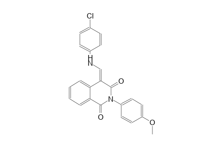 1,3(2H,4H)-isoquinolinedione, 4-[[(4-chlorophenyl)amino]methylene]-2-(4-methoxyphenyl)-, (4E)-