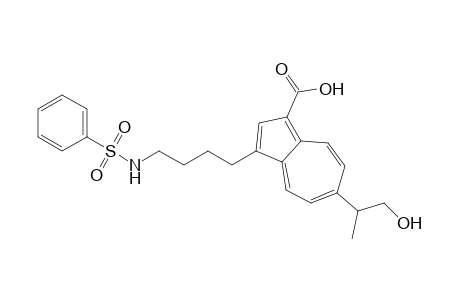 3-[4-(Benzenesulfonylamino)butyl]-6-(2-hydroxy-lmethyl)ethylazulene-1-carboxylic acid
