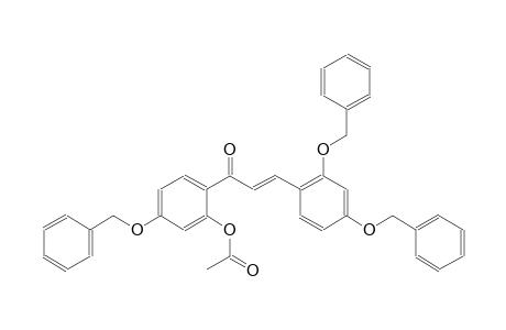 5-(benzyloxy)-2-{(2E)-3-[2,4-bis(benzyloxy)phenyl]-2-propenoyl}phenyl acetate
