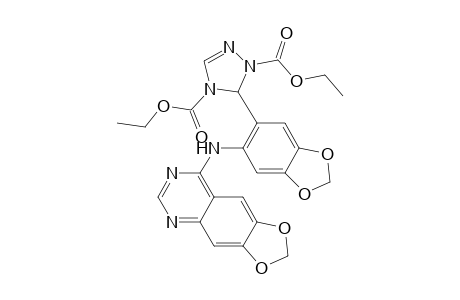 1H-1,2,4-Triazole-1,4(5H)-dicarboxylic acid, 5-[6-(1,3-dioxolo[4,5-g]quinazolin-8-ylamino)-1,3-benzodioxol-5-yl]-, diethyl ester