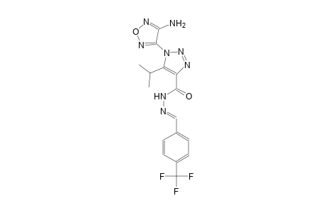 1-(4-amino-1,2,5-oxadiazol-3-yl)-5-isopropyl-N'-{(E)-[4-(trifluoromethyl)phenyl]methylidene}-1H-1,2,3-triazole-4-carbohydrazide