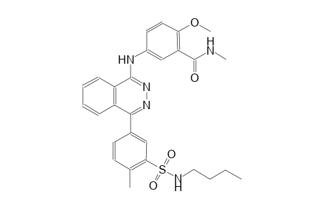 5-[(4-{3-[(butylamino)sulfonyl]-4-methylphenyl}-1-phthalazinyl)amino]-2-methoxy-N-methylbenzamide