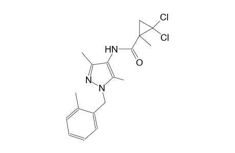 2,2-dichloro-N-[3,5-dimethyl-1-(2-methylbenzyl)-1H-pyrazol-4-yl]-1-methylcyclopropanecarboxamide
