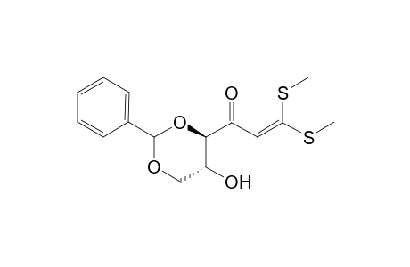 Dimethyl 4,6-O-benzylidene-2-deoxy-D-erythro-1-hexen-3-ulose - dithioacetal