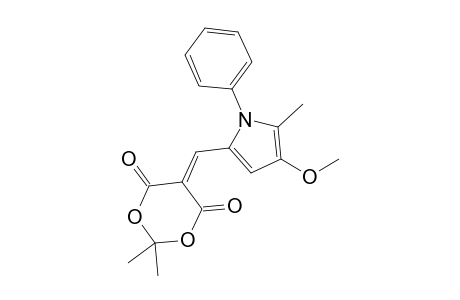 5-[(3-Methoxy-2-methyl-1-phenylpyrrol-5-yl)methylene]-2,2-dimethyl-1,3-dioxane-4,6-dione