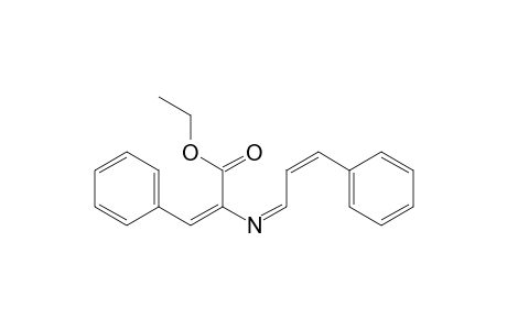 2-Propenoic acid, 3-phenyl-2-[(3-phenyl-2-propenylidene)amino]-, ethyl ester