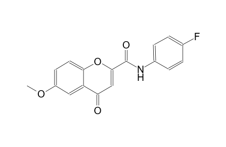 4H-1-benzopyran-2-carboxamide, N-(4-fluorophenyl)-6-methoxy-4-oxo-